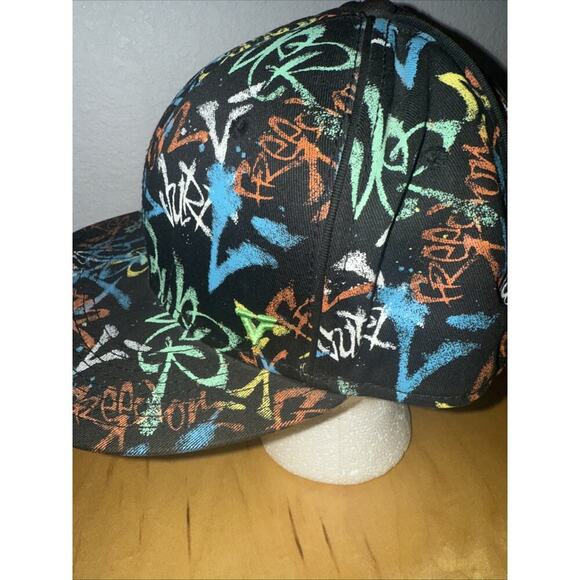 Men's New Era Vert Graffiti 9FIFTY Fitted Flat bill Hat Size 7 3/8 - Picture 4 of 6